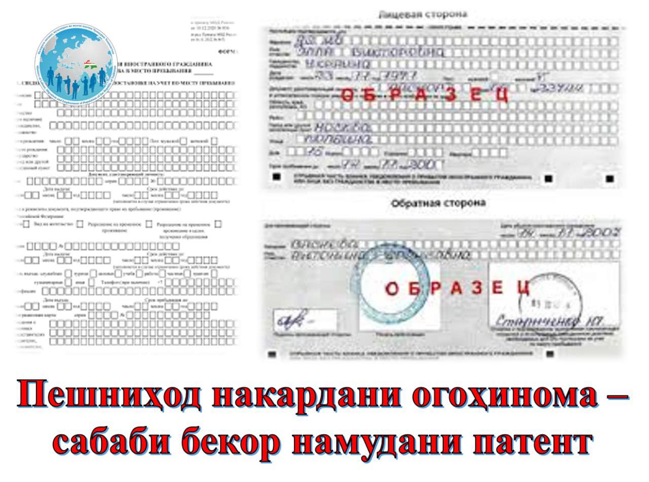 Пешниҳод накардани огоҳинома – сабаби бекор намудани патент