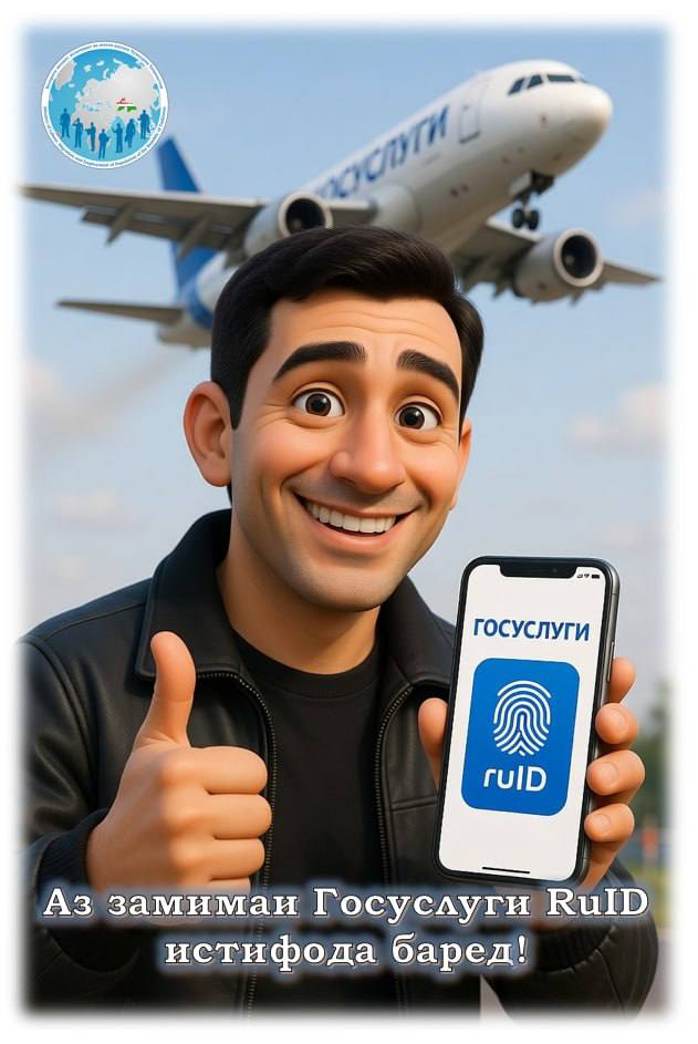 Аз замимаи Госуслуги RuID истифода баред!