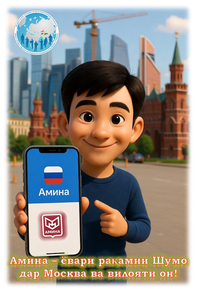 Амина – ёвари рақамии Шумо дар Москва ва вилояти он!