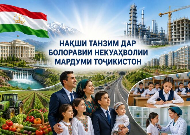 НАҚШИ ТАНЗИМ ДАР БОЛОРАВИИ НЕКУАҲВОЛИИ МАРДУМИ ТОҶИКИСТОН