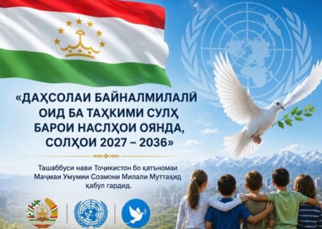 АҲАМИЯТИ ГЕОСТРАТЕГИИ ҚАТЪНОМАИ «ДАҲСОЛАИ БАЙНАЛМИЛАЛӢ ОИД БА ТАҲКИМИ СУЛҲ БАРОИ НАСЛҲОИ ОЯНДА». Мулоҳизаҳо дар ин маврид