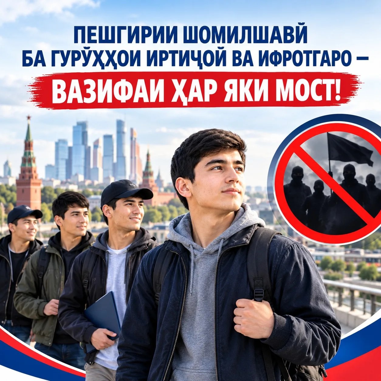 ПЕШГИРИИ ШОМИЛШАВИИ ШАҲРВАНДОН (МУҲОҶИРОН) БА ГУРӮҲҲОИ ИРТИҶОӢ ВА ИФРОТГАРО — ВАЗИФАИ ҲАР ЯКИ МОСТ