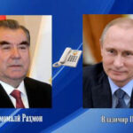 Президенти Ҷумҳурии Тоҷикистон Эмомалӣ Раҳмон бо Президенти Федератсияи Русия Владимир Путин суҳбати телефонӣ анҷом доданд